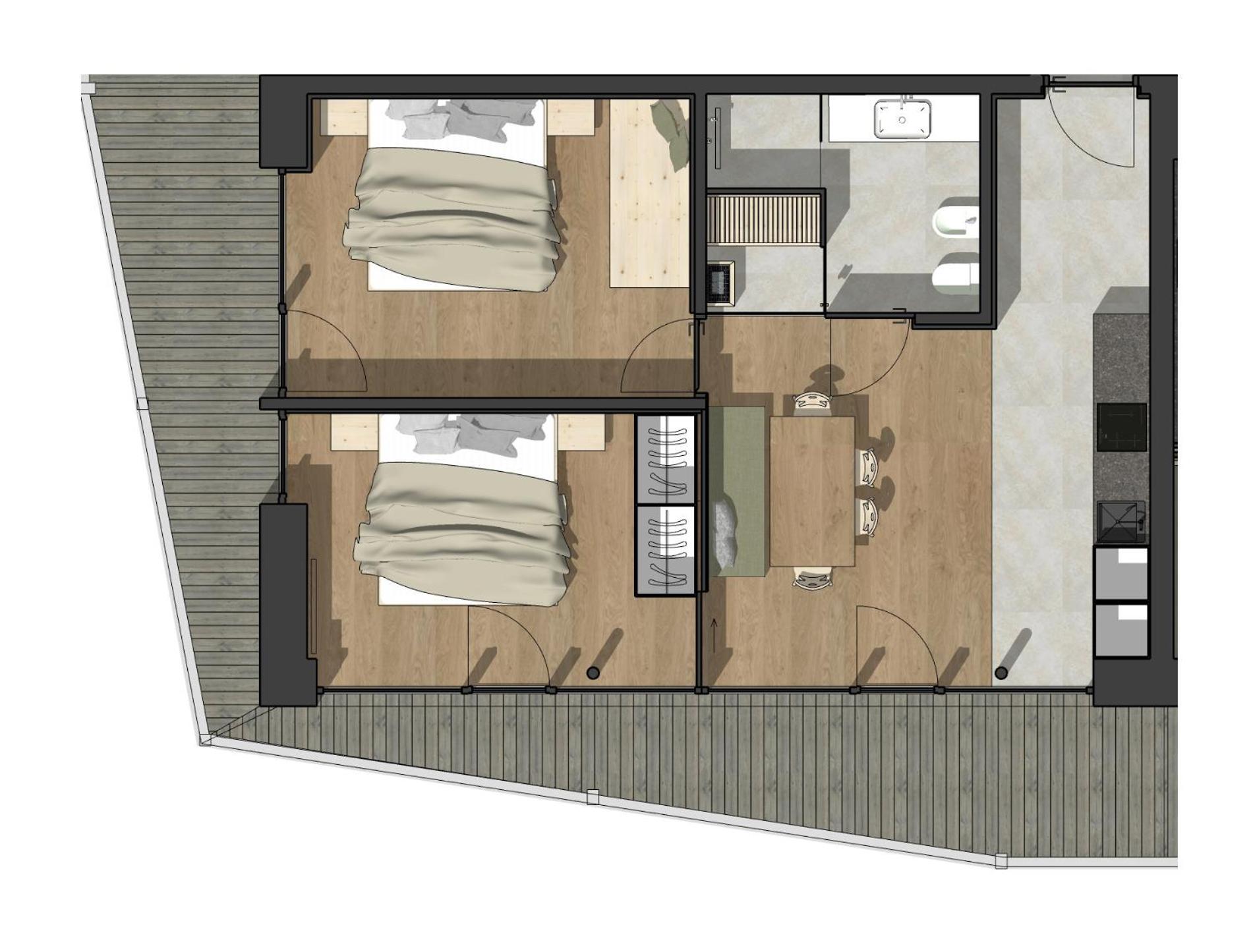 סנטה מדלנה אין קזיאס Appartements Zi Ranna חדר תמונה