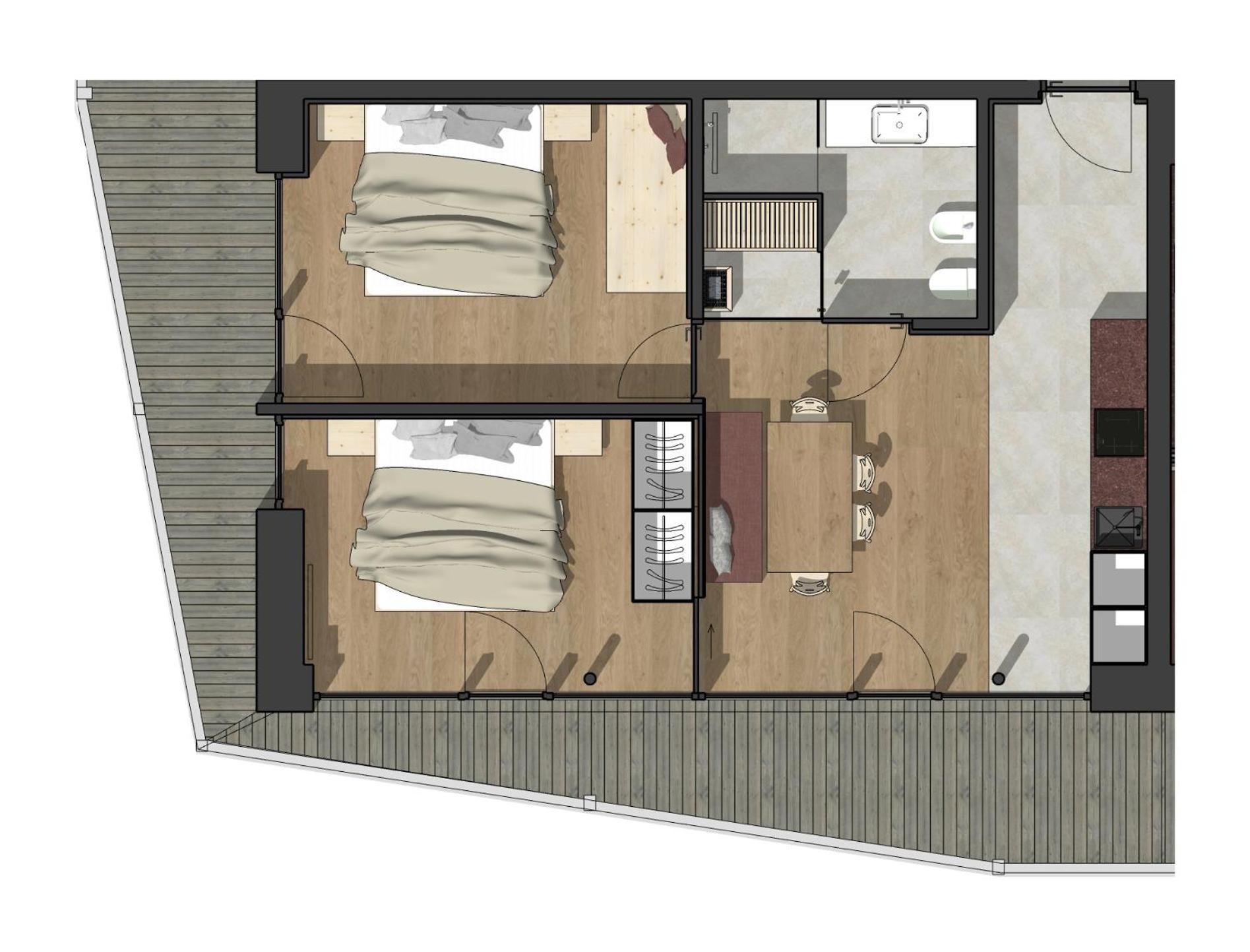 סנטה מדלנה אין קזיאס Appartements Zi Ranna חדר תמונה